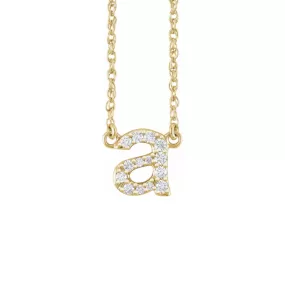 DIAMOND LETTER NECKLACE