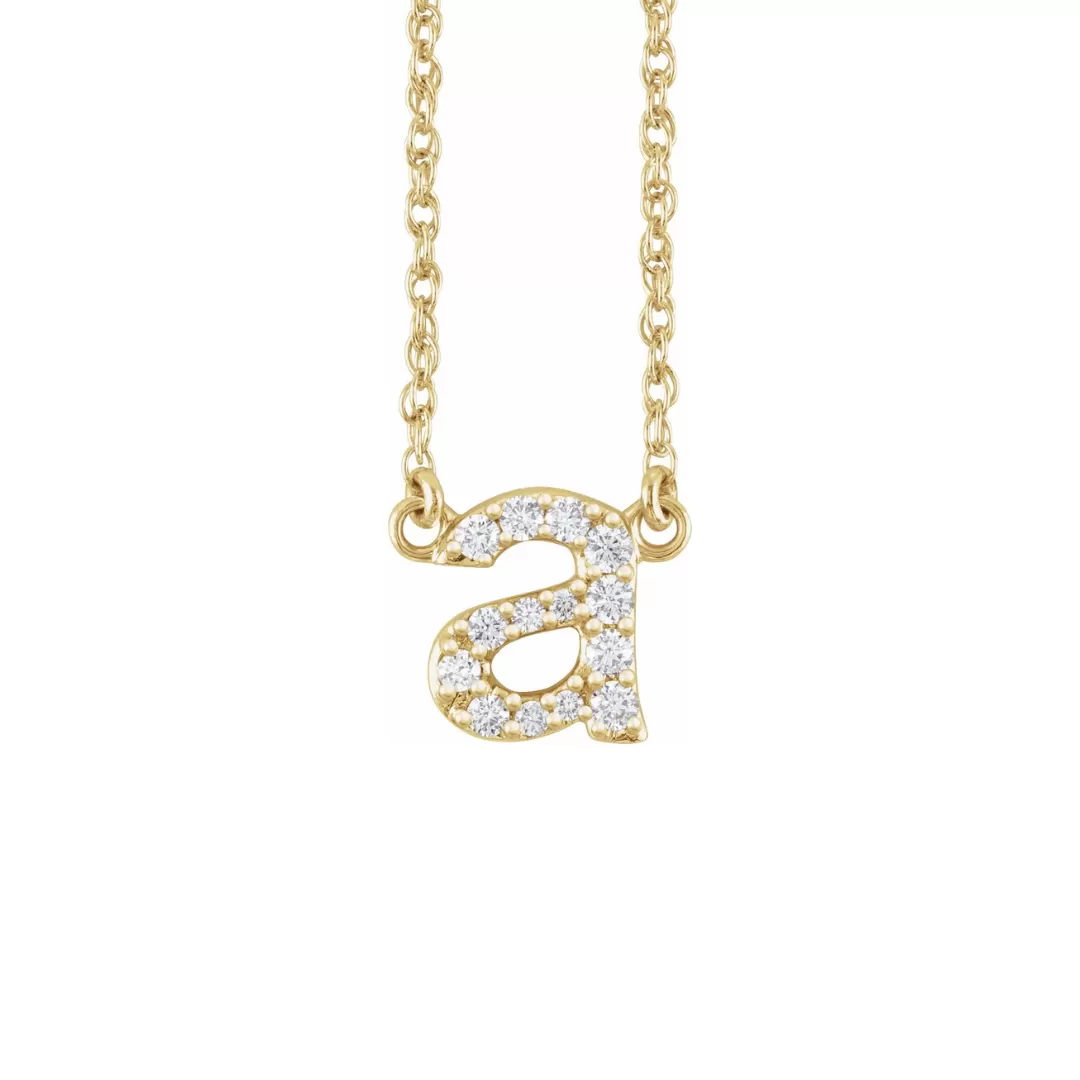 DIAMOND LETTER NECKLACE