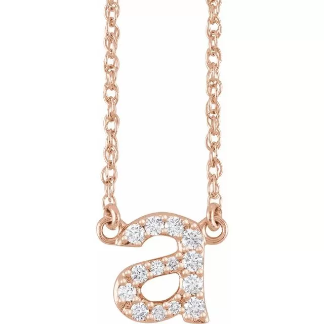 DIAMOND LETTER NECKLACE