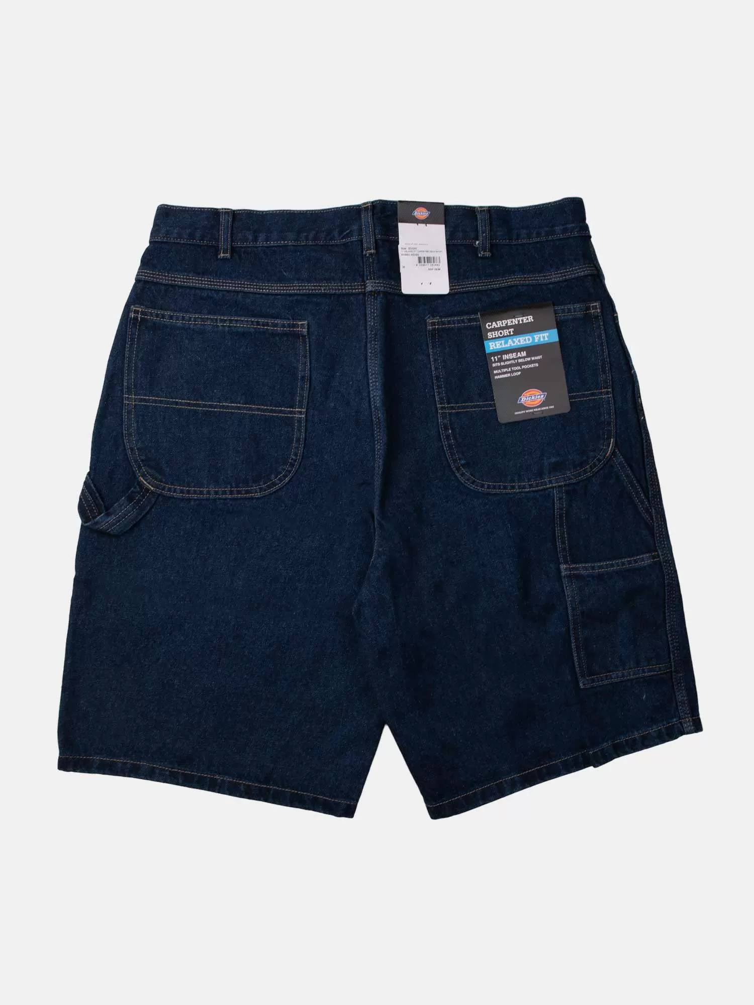 Dickies 11 Relaxed Fit Carpenter Denim Shorts - Rinsed Indigo