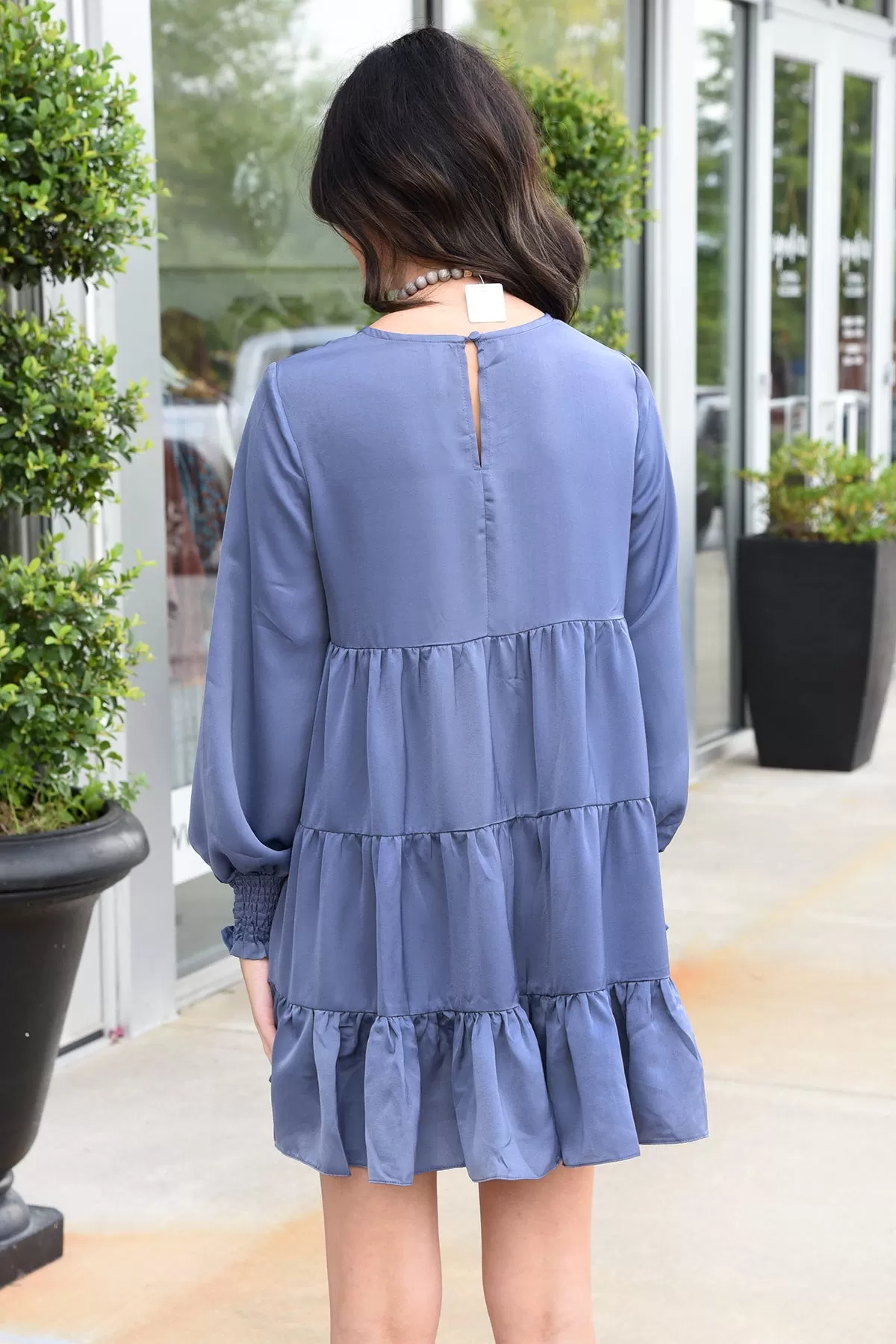 ELEGANCE DRESS - SMOKEY BLUE