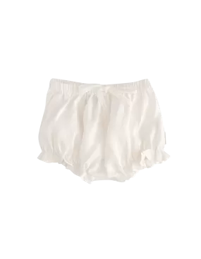 Ella Linen Baby Bloomers - Warm White