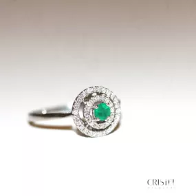 Emerald Diamond Ring