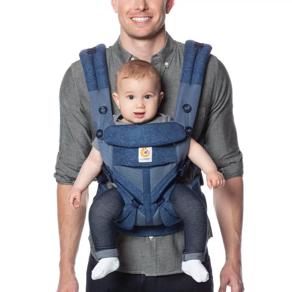 Ergobaby Omni 360 Cool Air Mesh Carrier - Blue Blossoms