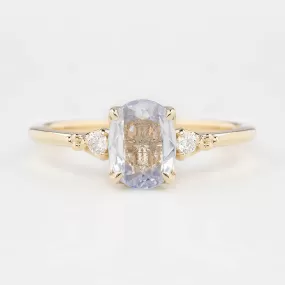 Estel Ring 1.08ct Light Blue Unheated Oval Sapphire, 14K Yellow Gold (One of a kind)