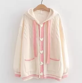 Fashion Heart Sweater Coat PN6270