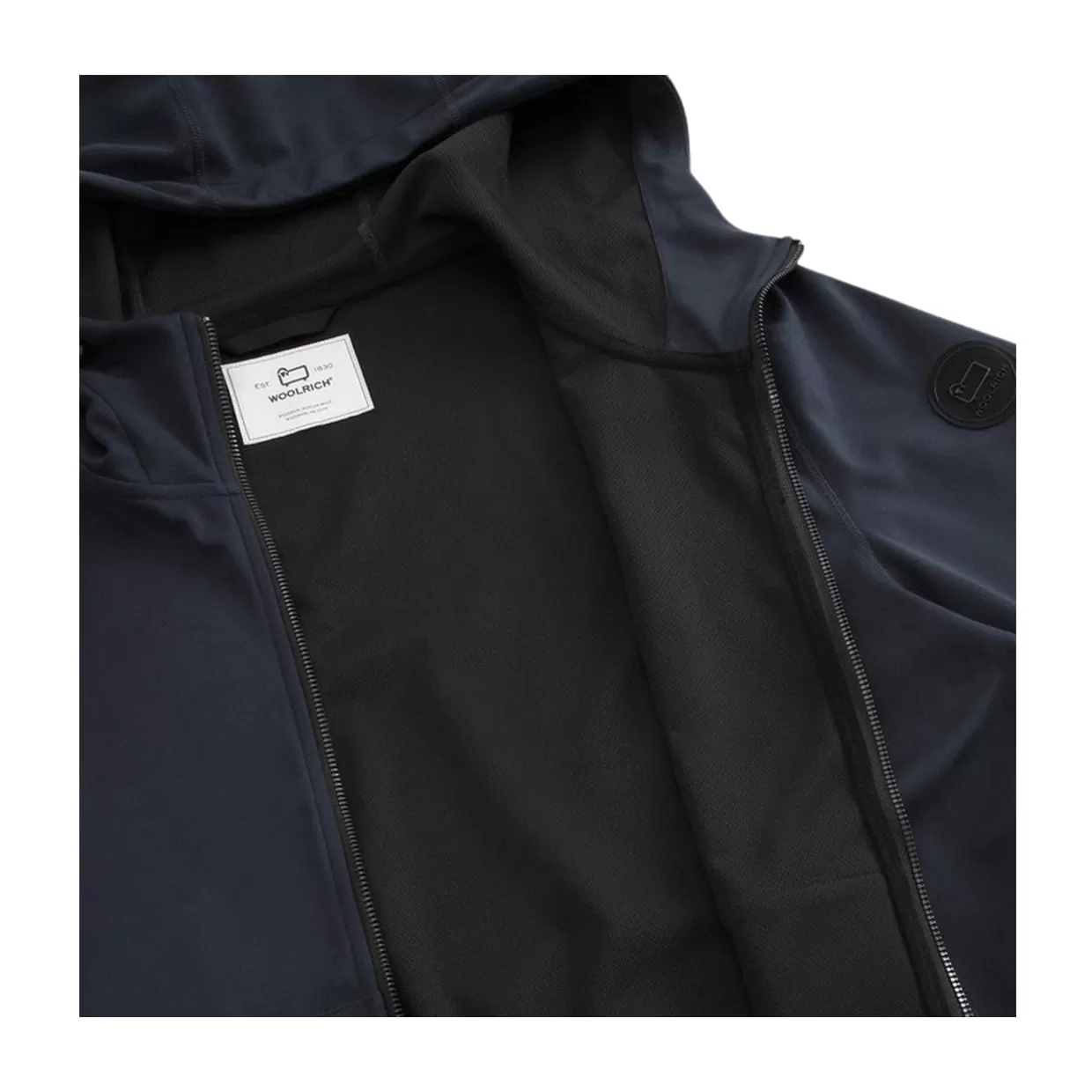 Felpa Woolrich Soft Shell Blu Melton