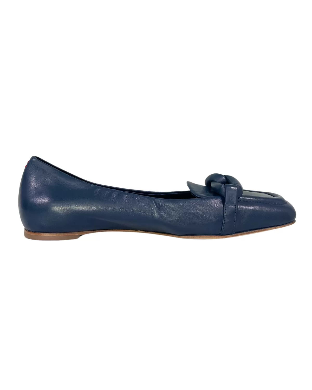 Flat with Soft Buckle Detail (Baron Navy)