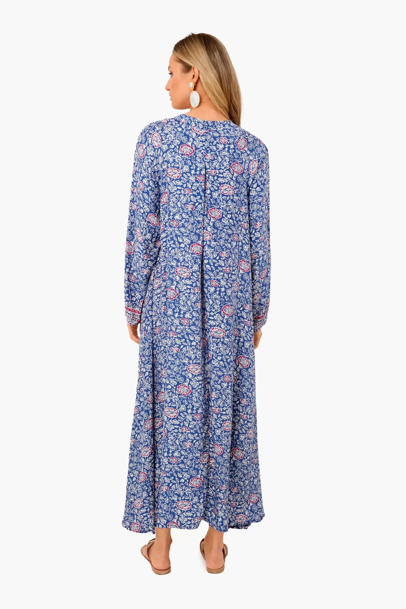 Floral Print Pellicano Blue Fiore Maxi