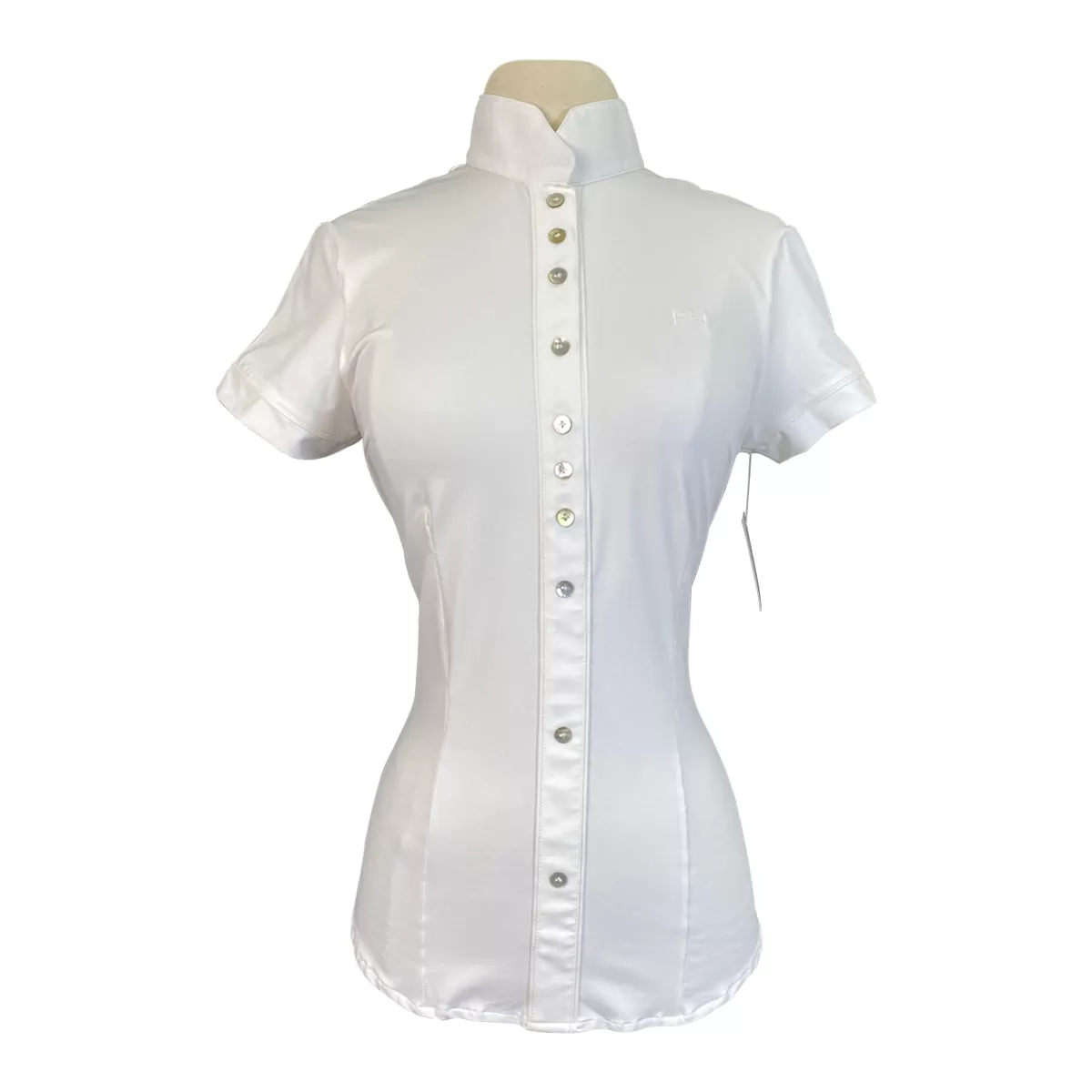 For Horses 'Alzira' Show Shirt in White - Women's XS