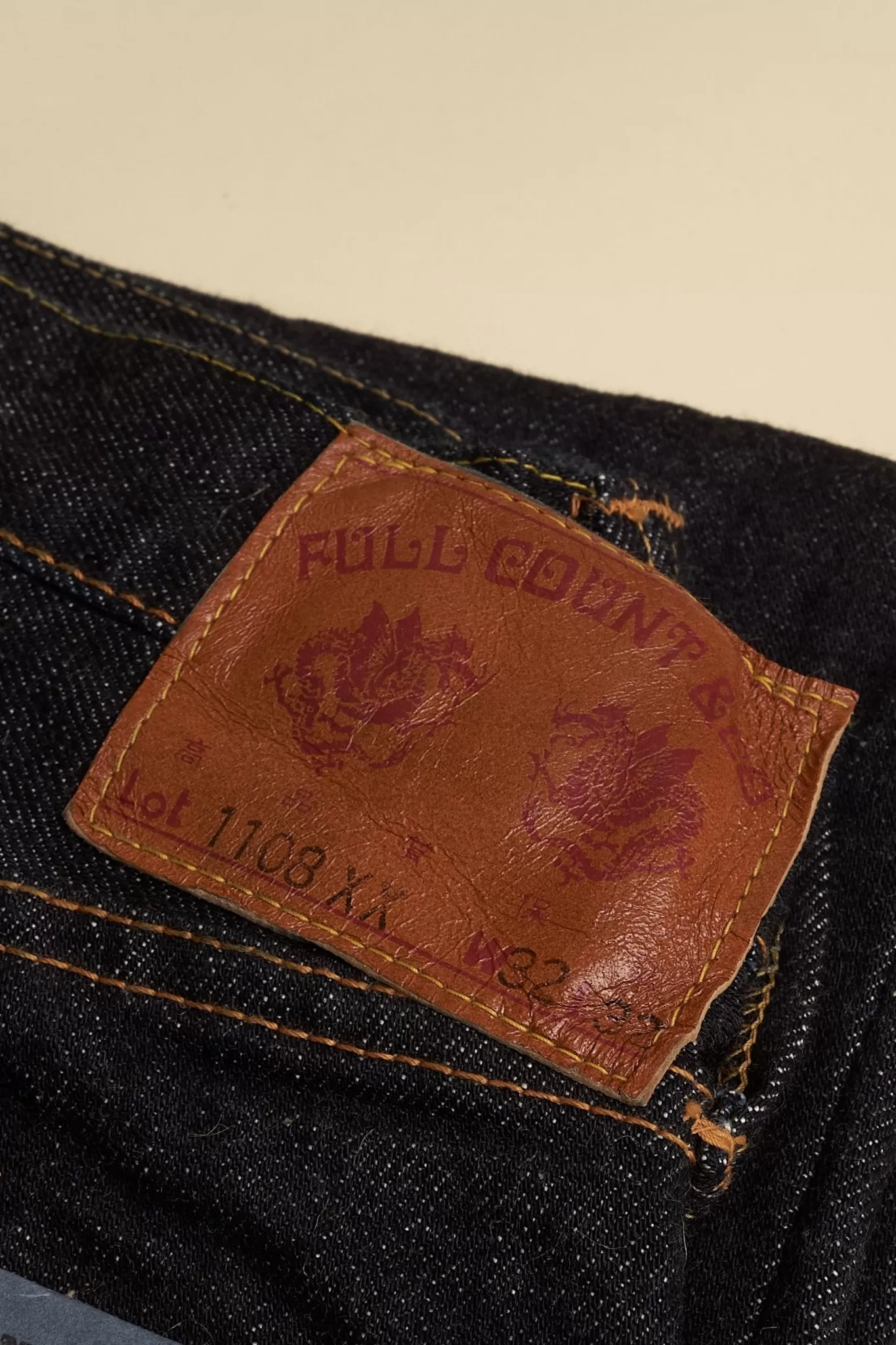 Fullcount 1108XX Slim Straight Selvedge Denim - 15.5oz