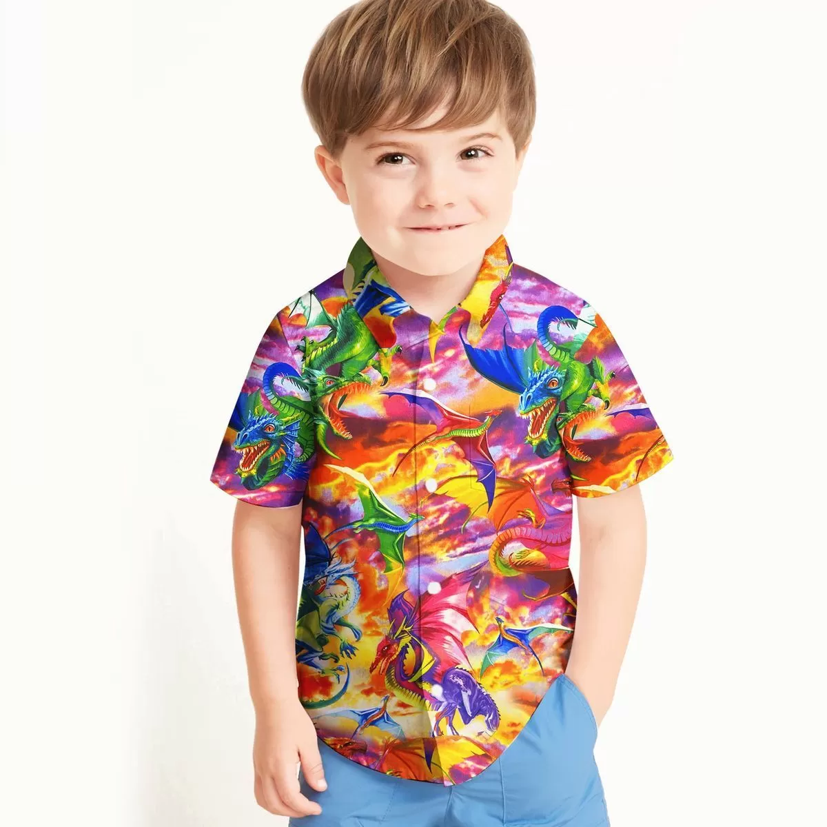 Gearhuman 3D Dragon Hawaii Shirt