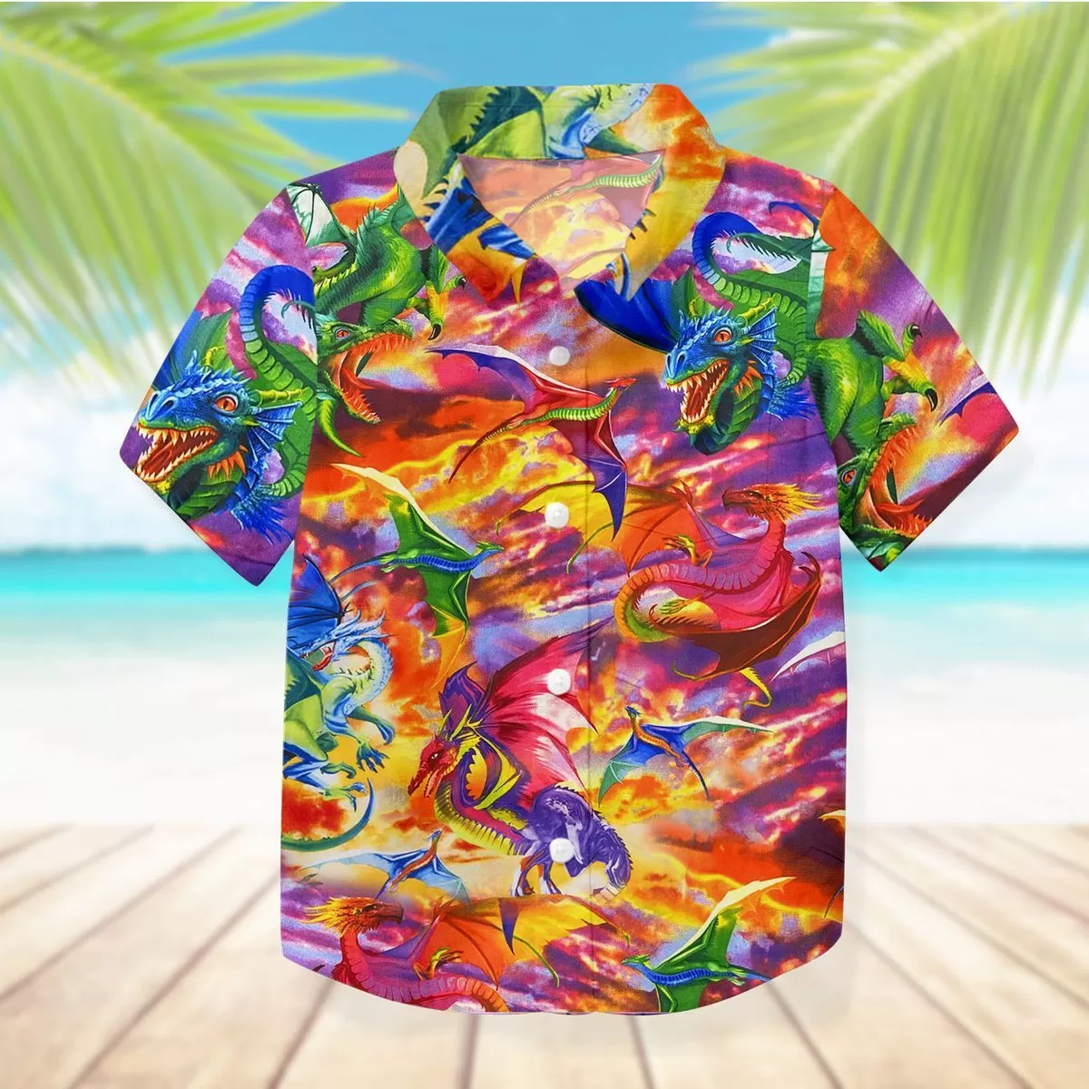 Gearhuman 3D Dragon Hawaii Shirt