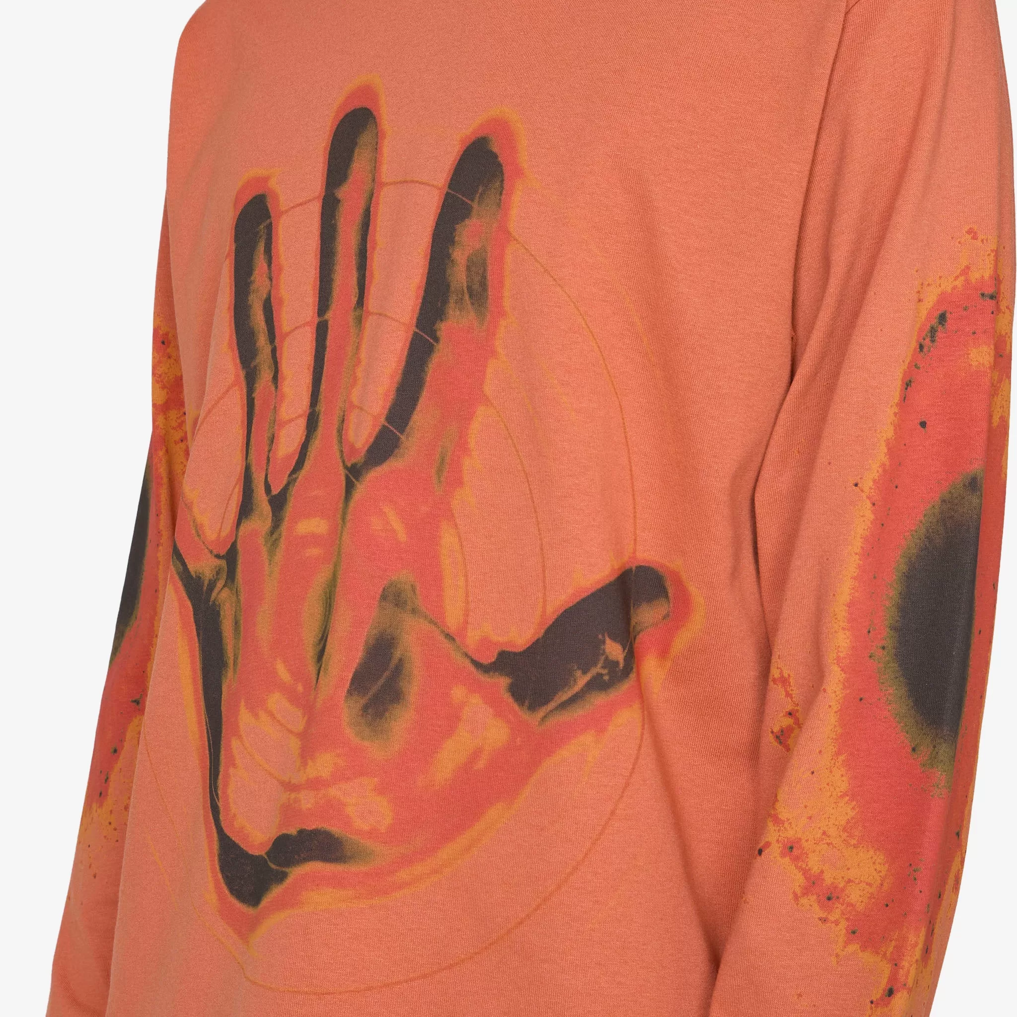 Gentle Longsleeve T-Shirt Burnt Orange Hand