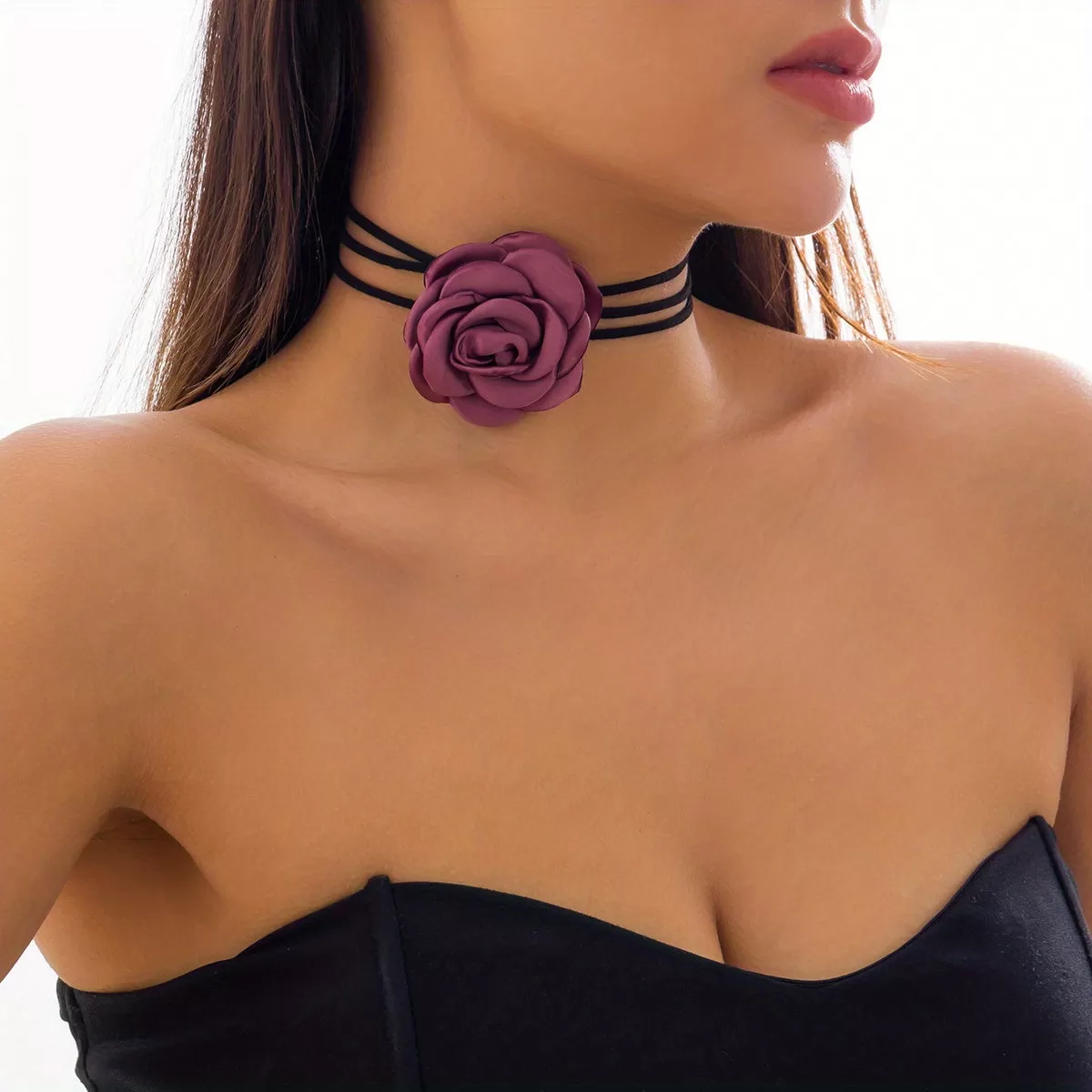 Gorgeous Boho Flower Velvet Necklace - Perfect for Women's Parties & Gifts!