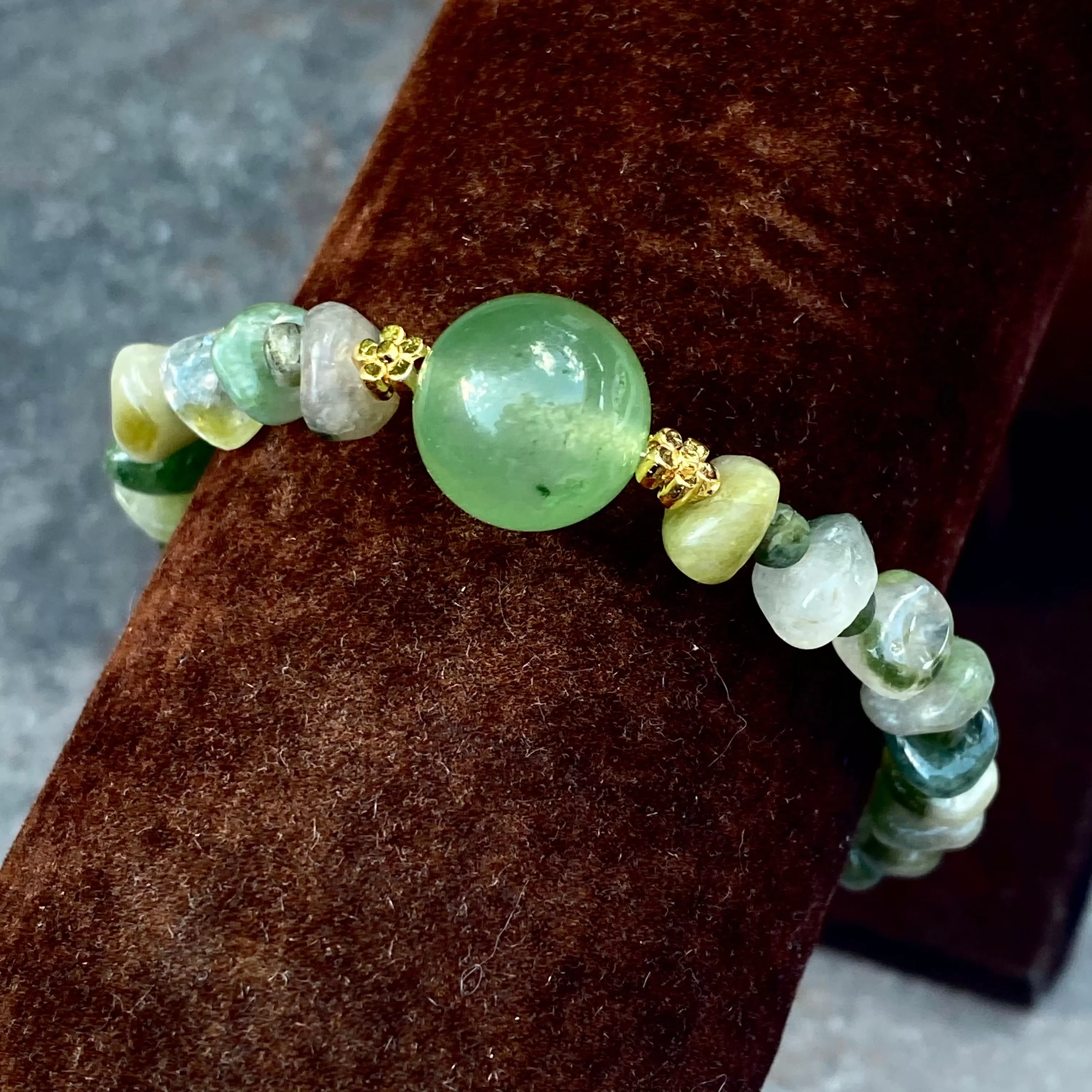 Green Tourmaline gemstone Bracelet