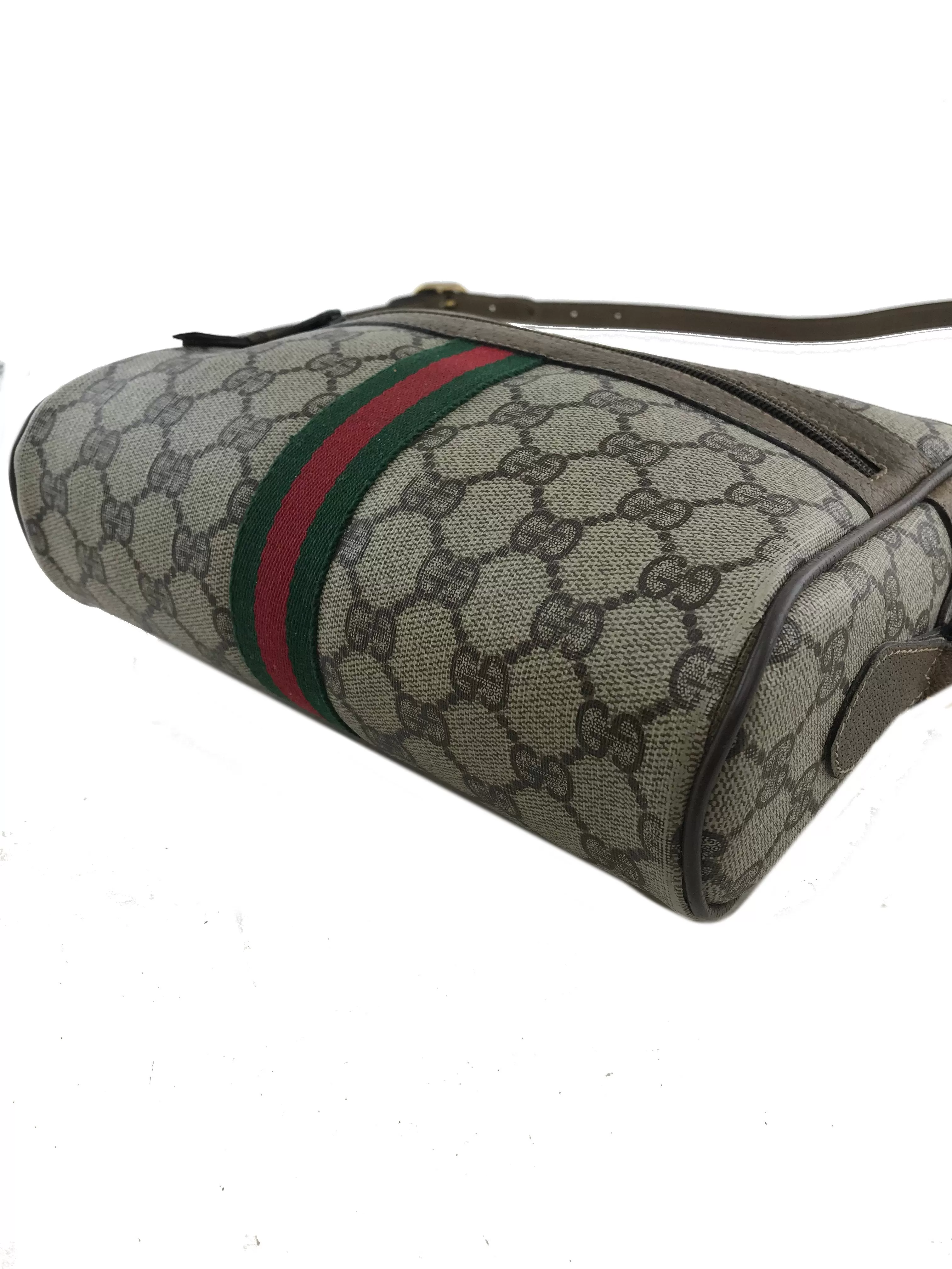 Gucci Monogram Web Camera Crossbody Bag