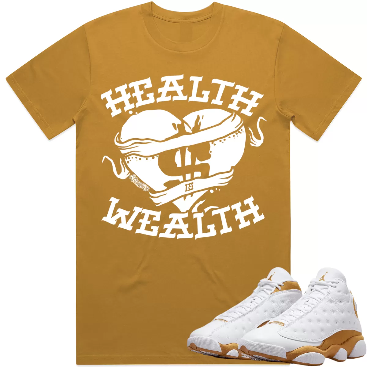 HEALTH : Wheat Sneaker Tees Shirt (white ink)