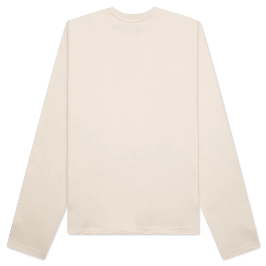 Holiday HTG Raw Edge Pullover - Bone