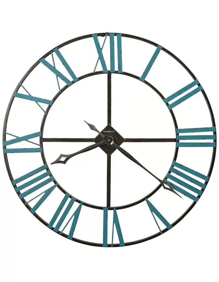 Howard Miller St. Clair Oversized Wall Clock - Open Dial - Wrought Iron Frame