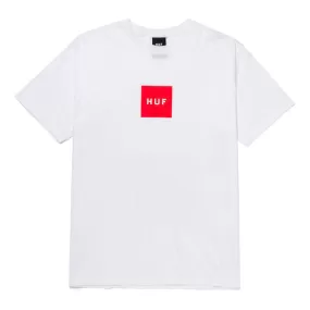 Huf Essentials Box Logo S/S T-Shirt - White