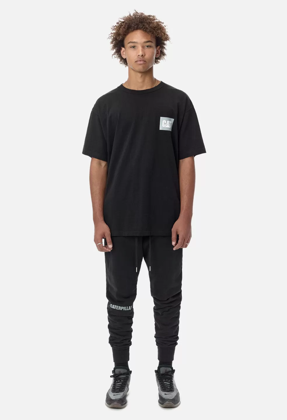 JE X CAT Reflect University Tee / Black