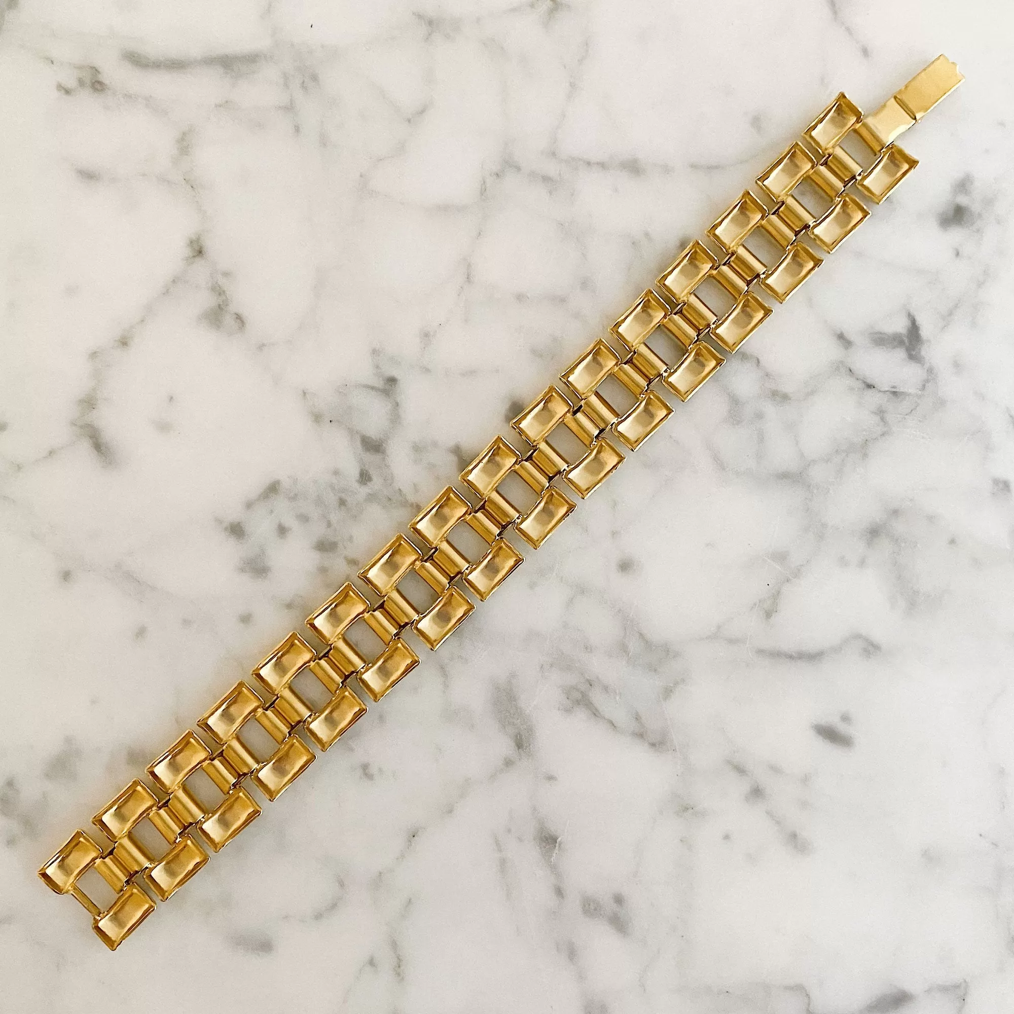 JORIE vintage wide gold bracelet