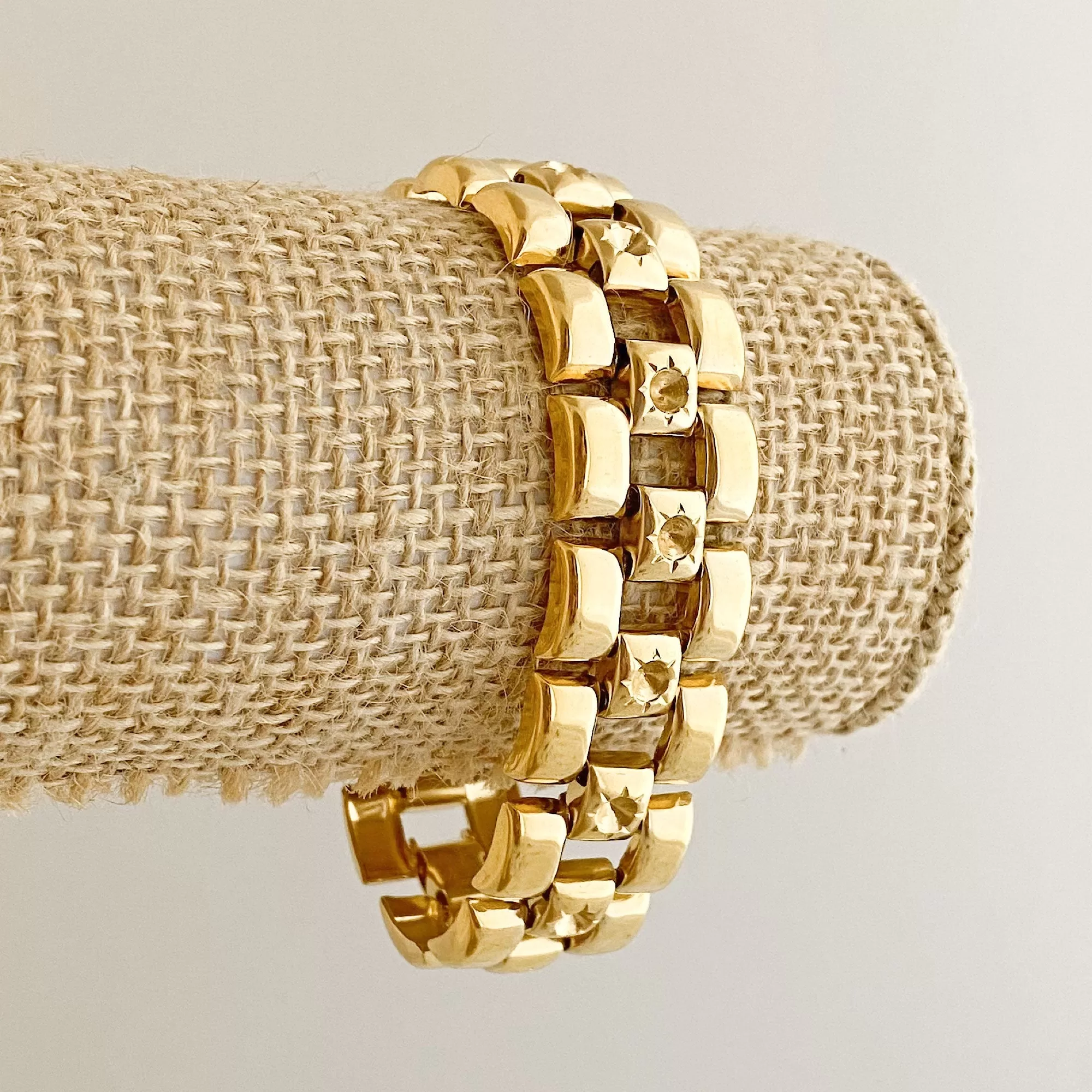 JORIE vintage wide gold bracelet