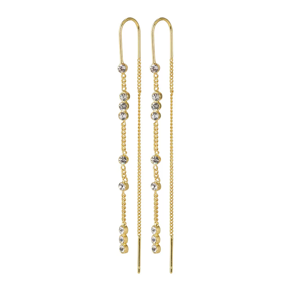 Kamari Gold Plated Crystal Earrings