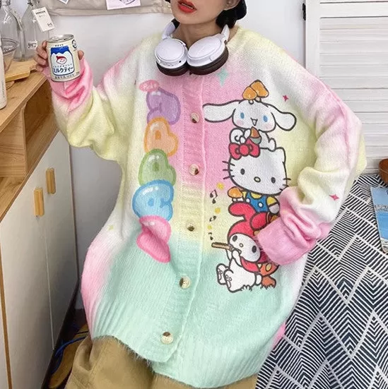 Kawaii Anime Oversize Sweater Coat PN6460