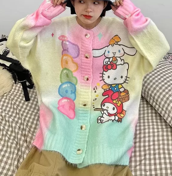 Kawaii Anime Oversize Sweater Coat PN6460