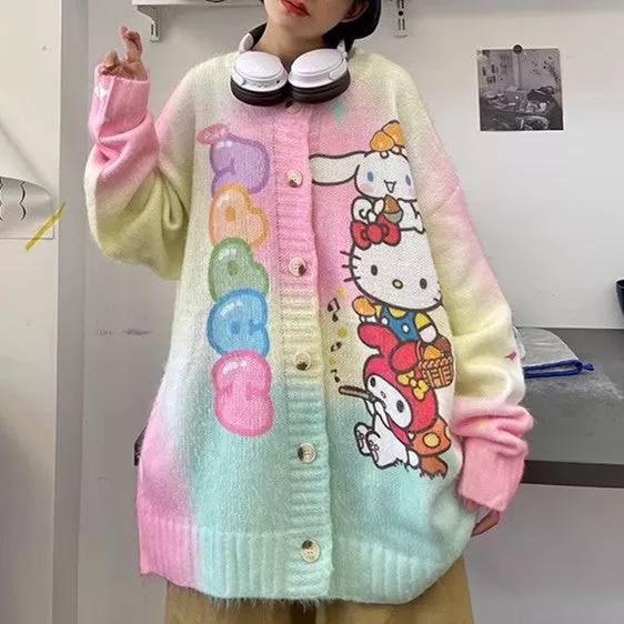 Kawaii Anime Oversize Sweater Coat PN6460