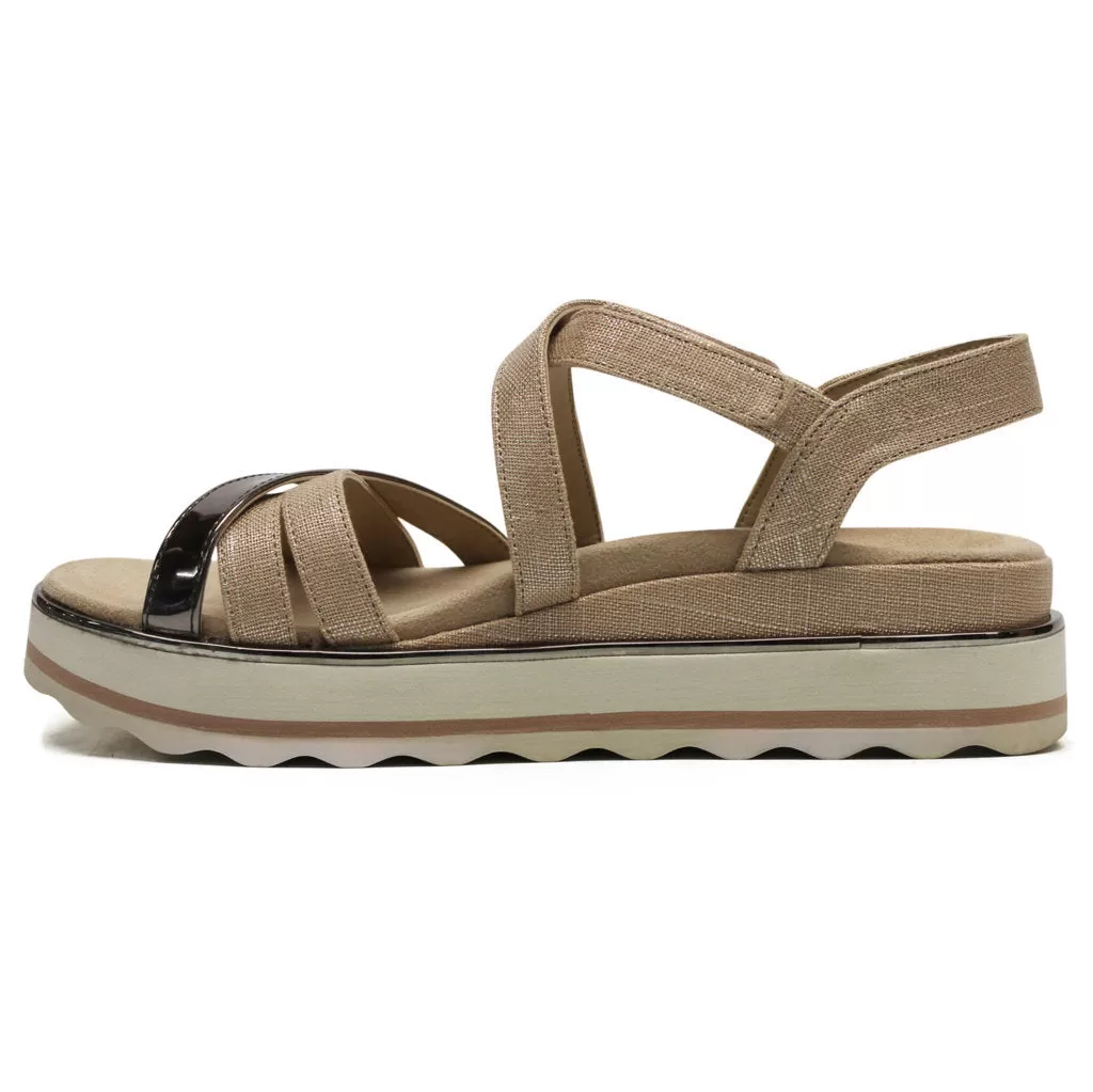 Kellyn Leather Textile Women's Slingback Sandals