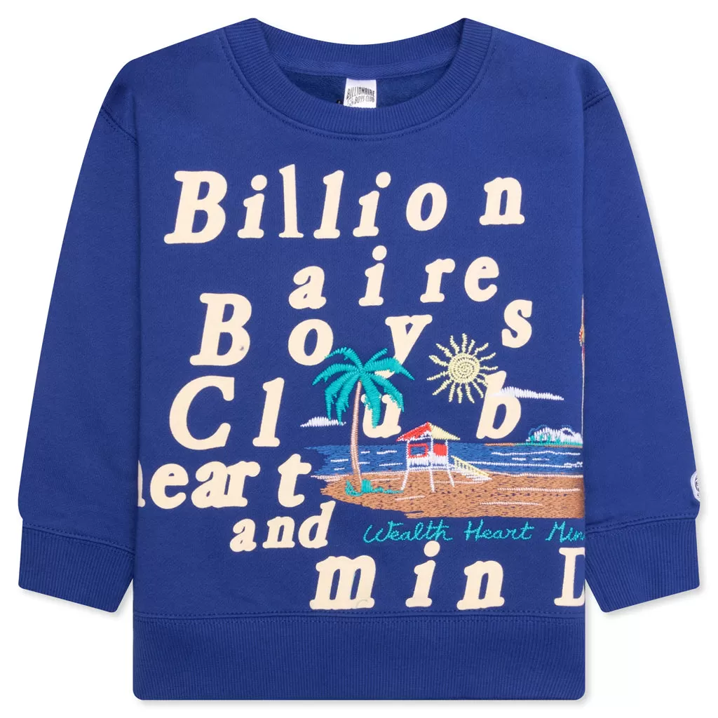 Kids BB Lift Off Crew - Monaco Blue