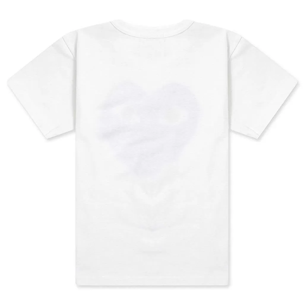 Kid's Heart T-Shirt - White/Red