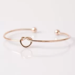 KNOT A Love Story Gold Cuff Bracelet