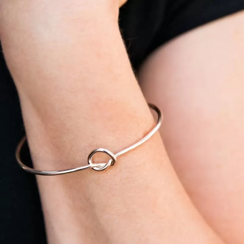 KNOT A Love Story Gold Cuff Bracelet