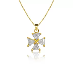 Knot Cross Necklace - Gold Plated