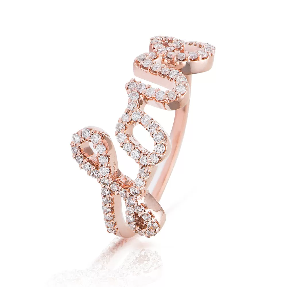 Lajoux Diamond Love Ring Rose Gold