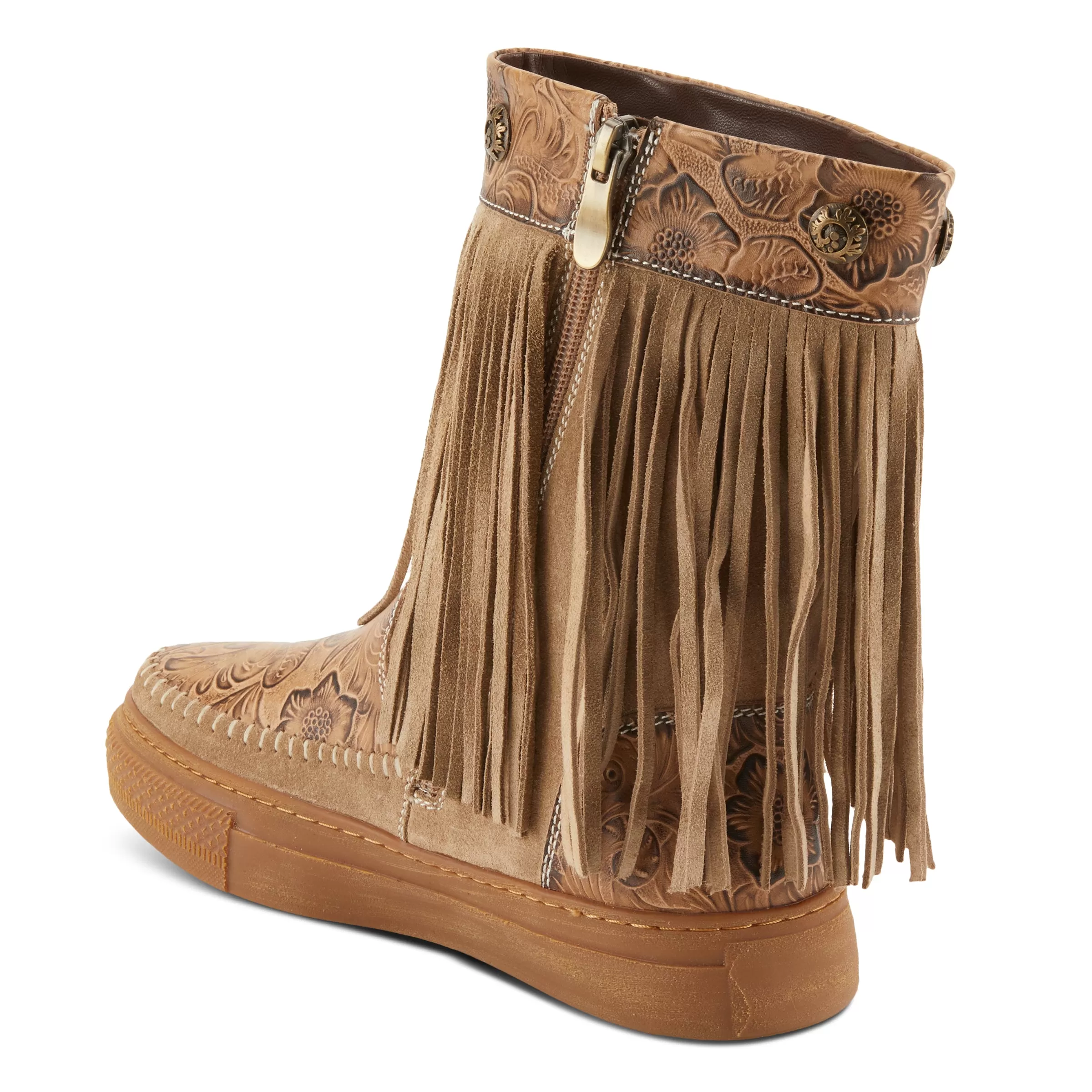 L'ARTISTE FRINGELY WESTERN MID CALF BOOTIE