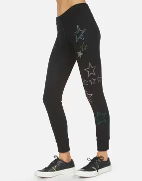 Lauren Moshi Jess Crystal Stars Joggers