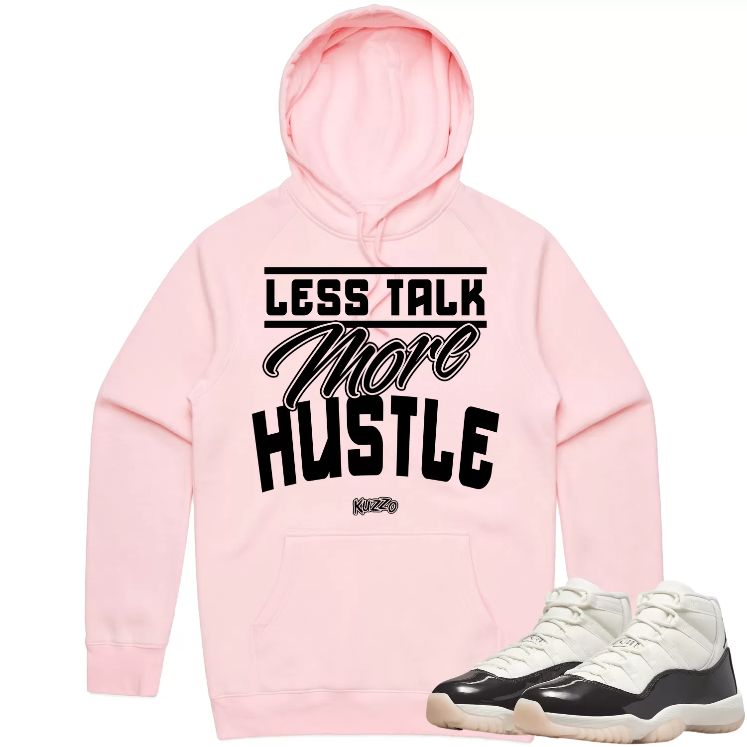 LESS TALK - Pink Sneaker Hoodie