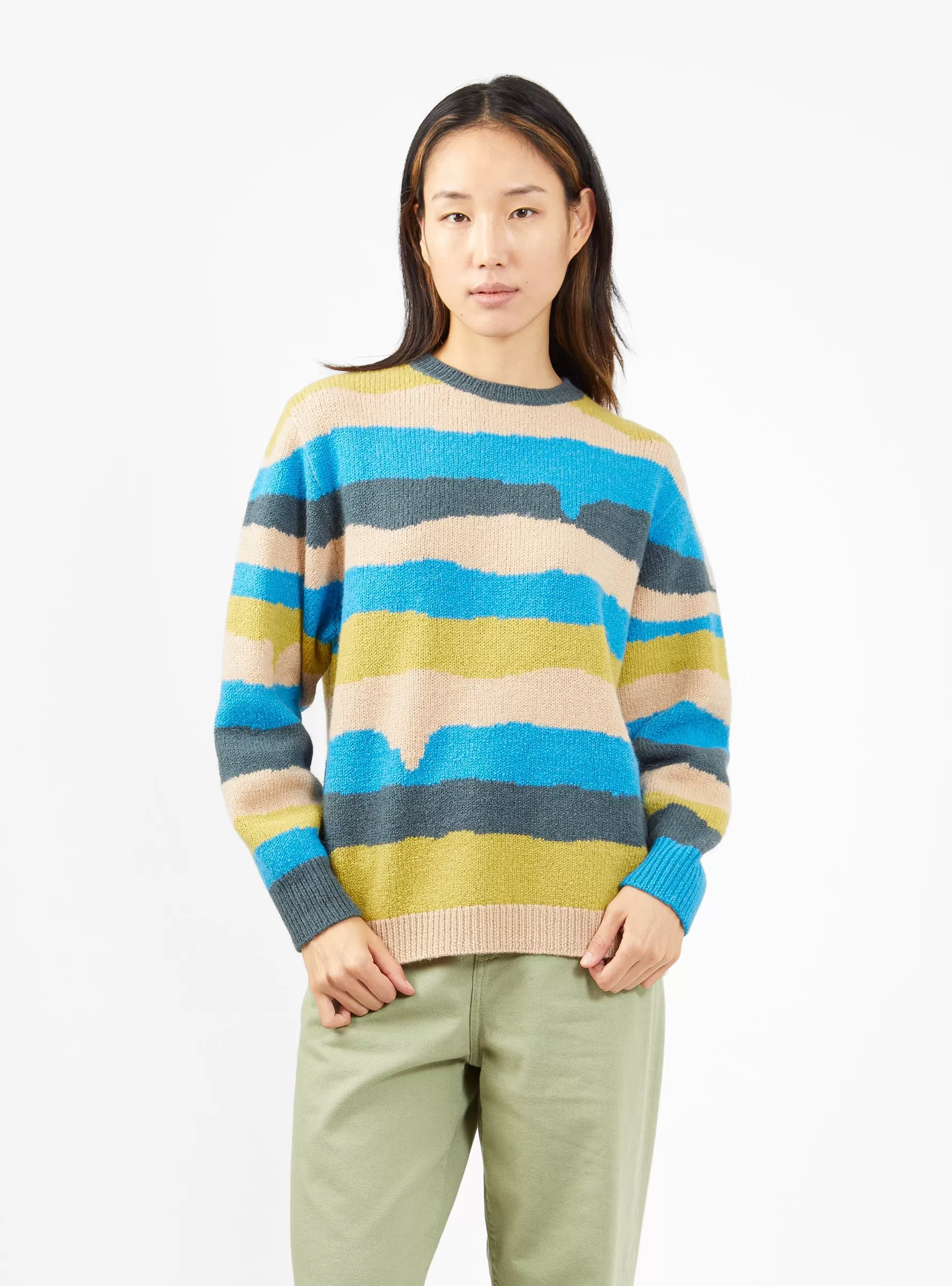 Light Wind Sweater Blue & Multi Stripe