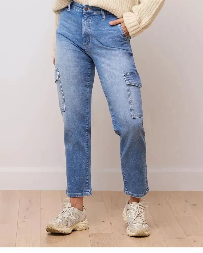 Malia Relaxed Denim in Blue Bell