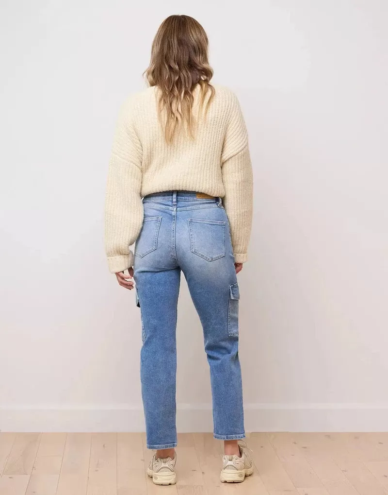 Malia Relaxed Denim in Blue Bell