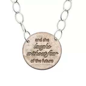 Mariamor She Laughs Without Fear Quarter Featherweight Statement Necklace, Sterling Silver