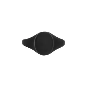 Matte Signet Ring - Black