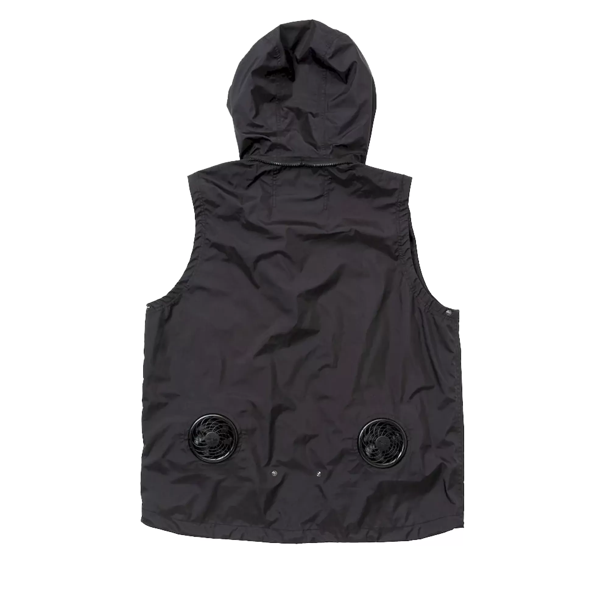 Meanswhile Air Circulation System Rain Jacket Off Black