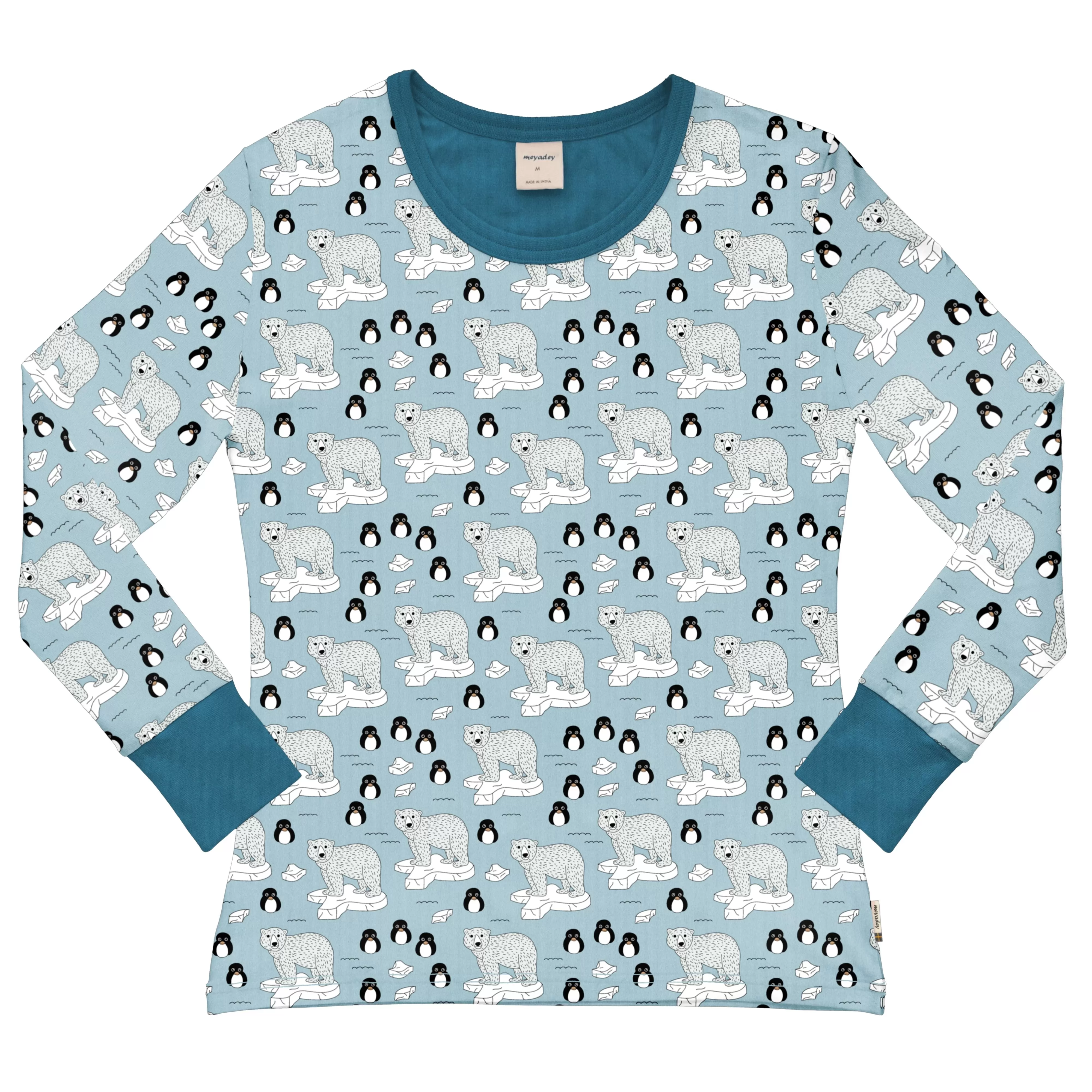 Meyadey Floating Bear Long Sleeved Top- Women's