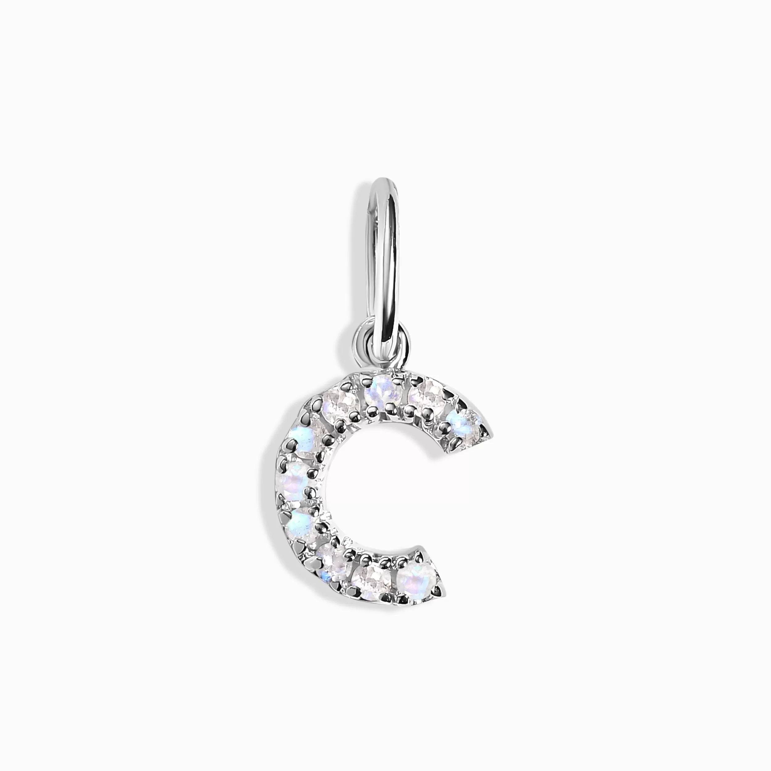 Moonstone Charm - Alphabet